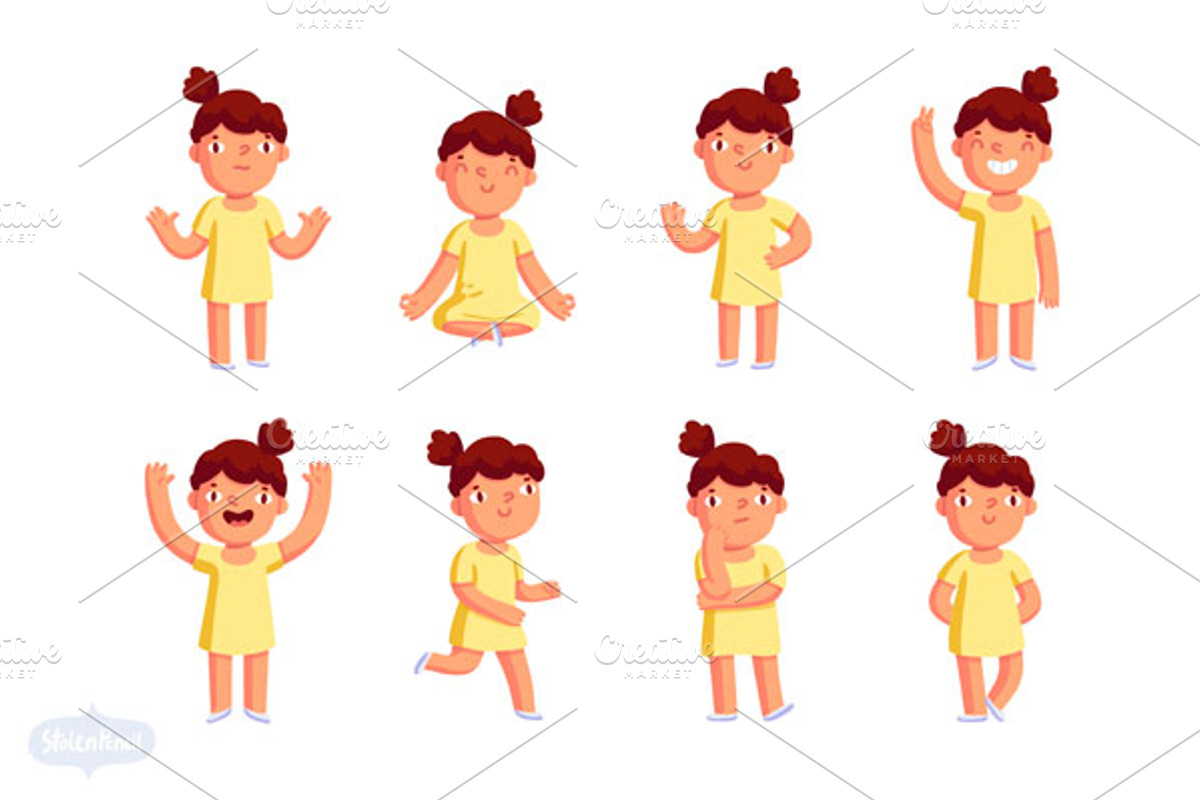 A girl and a boy mascot, a Person Illustration by Stolenpencil (Photo 2 of 3)