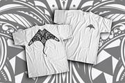 Tribal Pattern Manta Ray Sea Animal, an Animal Illustration by Membara Graphic (Thumbnail 2 of 5)
