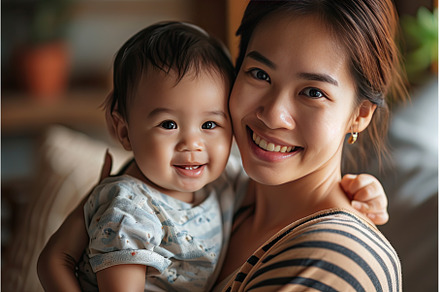 Asian Mother. family and motherhood, a Person Photo by Neirfy