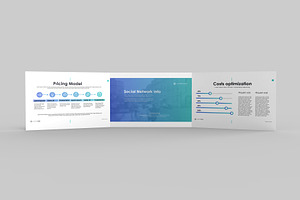 A5 Landscape Trifold Brochure Mockup