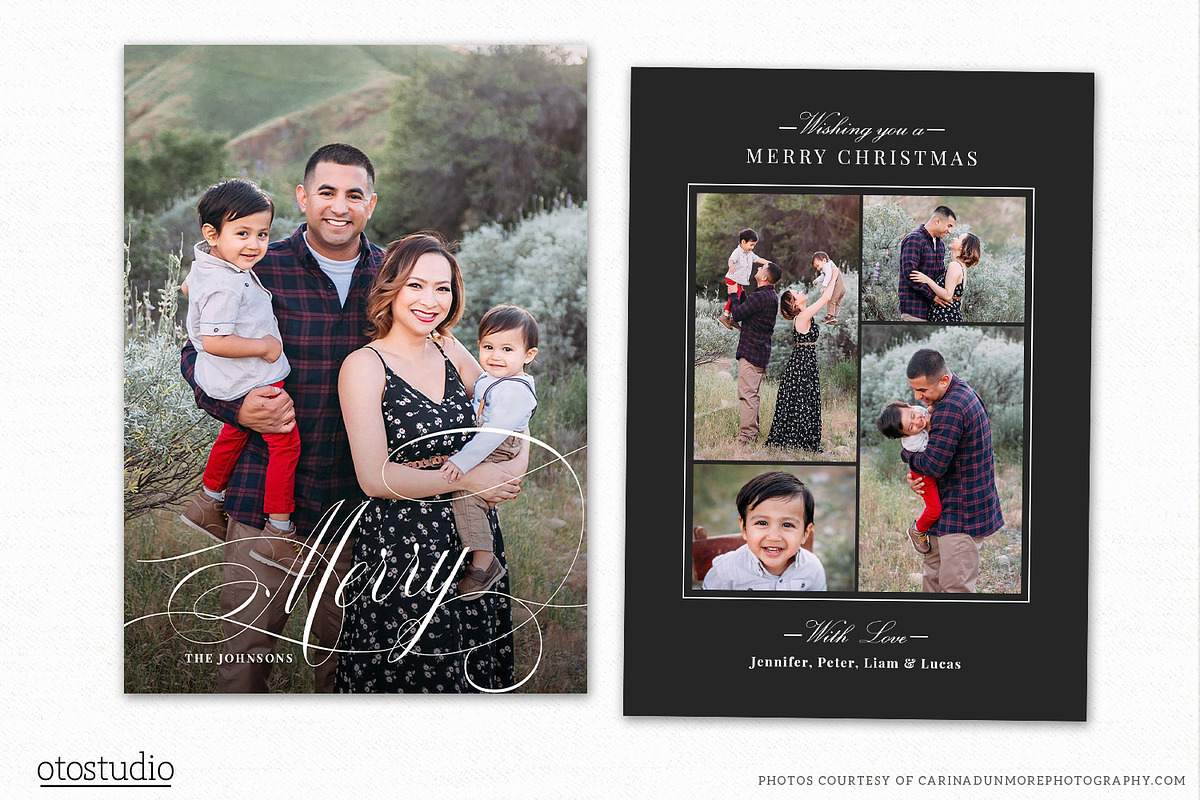 Christmas Card Template CC256, a Card Template by OtoStudio