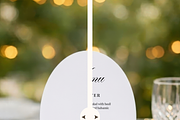 Oval Table Number / Menu Mockup, an Advertising Mockup by Serenefeeling (Thumbnail 6 of 8)