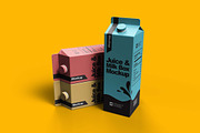 Juice & Milk Box Mockup, a Packaging Mockup by Aprndy85 (Thumbnail 2 of 3)