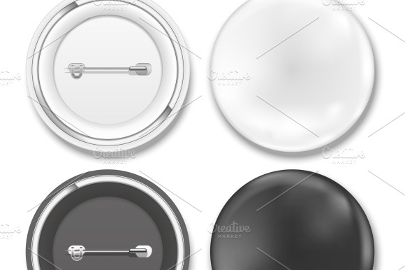 Black And White Badges