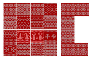 Christmas Knitting Seamless Pattern