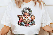 Christmas Grandma Clipart, an Illustration by Libby Wishes (Thumbnail 4 of 6)