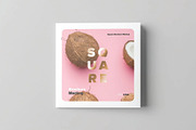 Four Fold Square Brochure Mockup, an Advertising Mockup by DesignRushMarket (Thumbnail 7 of 13)