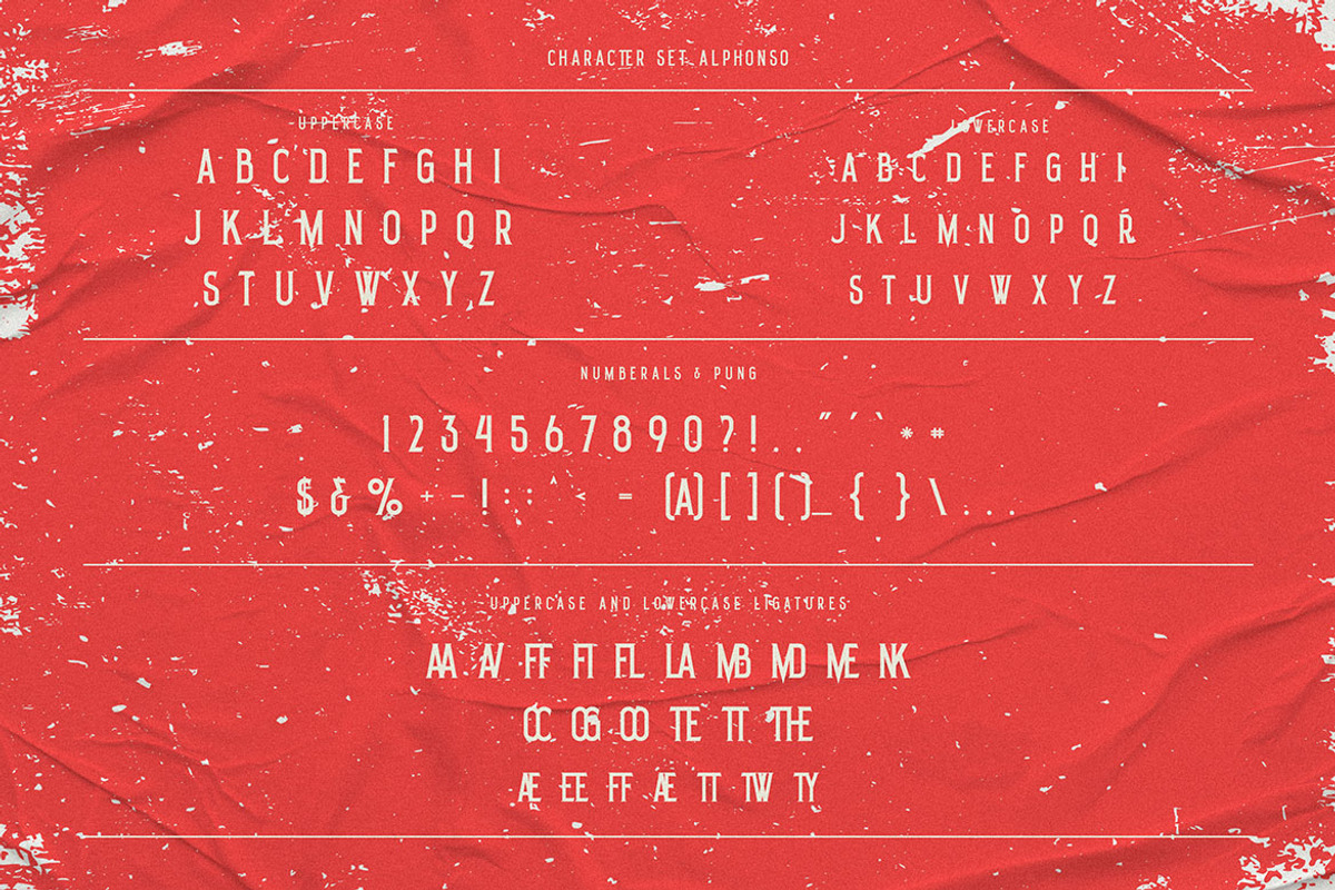 Alphonso Retro Font, a Serif Font by JumboDesign (Photo 2 of 7)