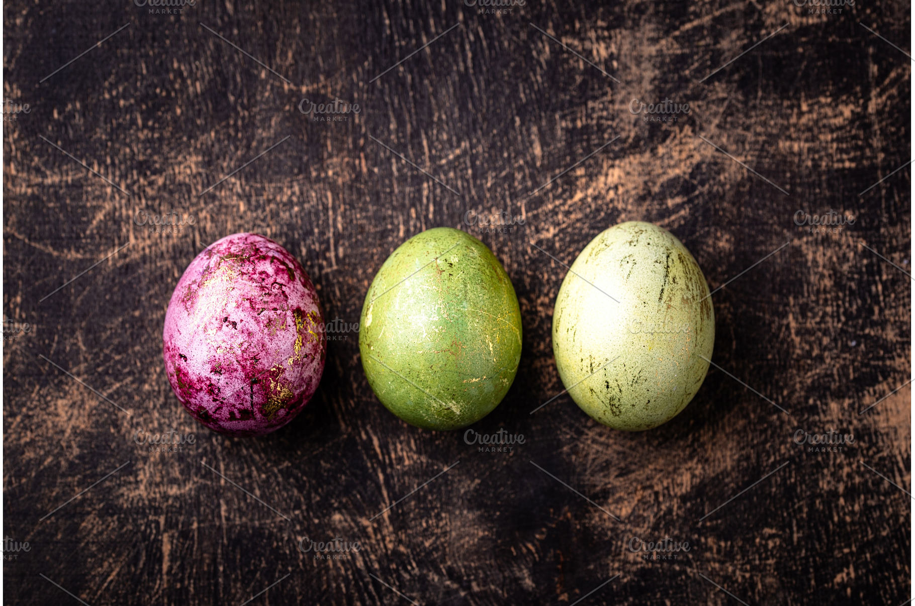 Easter eggs painted with natural dye, a Holiday Photo by Yulia Furman