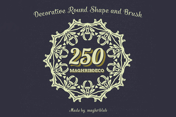 250 Decorative Round Shape and Brush preview 3