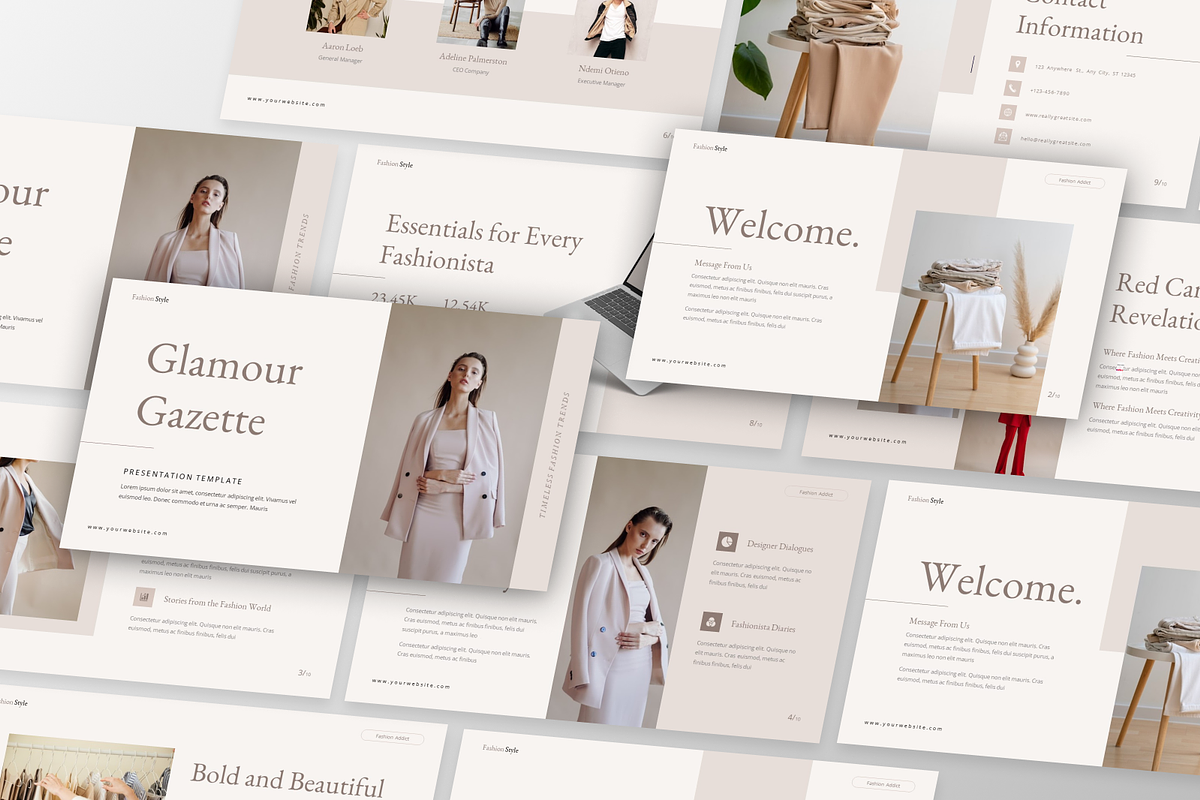 Glamour Gazzette - Fashion, a Presentation Template by GraphauseProject (Photo 4 of 6)