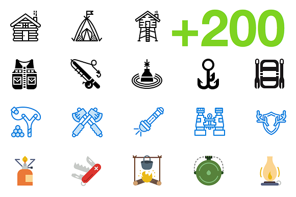 SMASHICONS - 200+ Outdoors Icons - preview 6