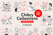 Chibry Collection, a Finance Illustration by Welovegraphics (Thumbnail 1 of 11)