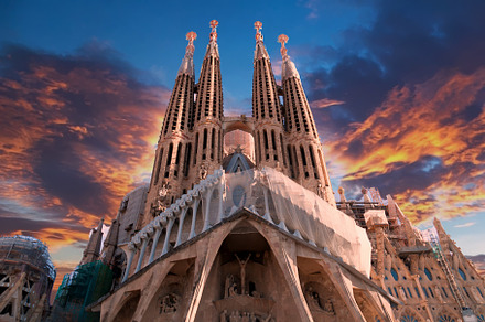 Sagrada familia in barcelona spain containing sagrada familia, barcelona, and