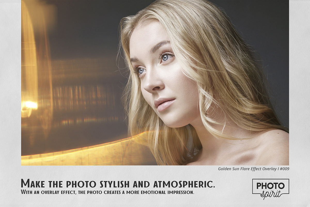 Golden Sun Flare Overlay Effect I, an Action Add-On by PhotoSpirit (Photo 4 of 8)