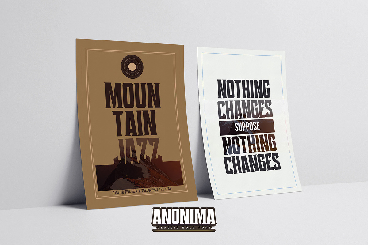 ANONIMA - Classic Bold Font, a Sans Serif Font by Gassstype (Photo 3 of 10)