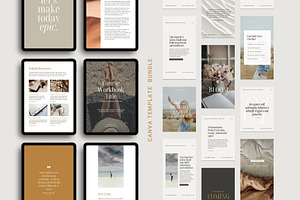 Solenne Canva Template Bundle, a Marketing Template by DESIGN BY nube