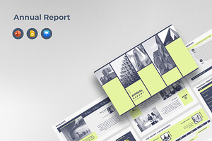 Annual Report Presentation Template, a Presentation Template by JetzTemplates