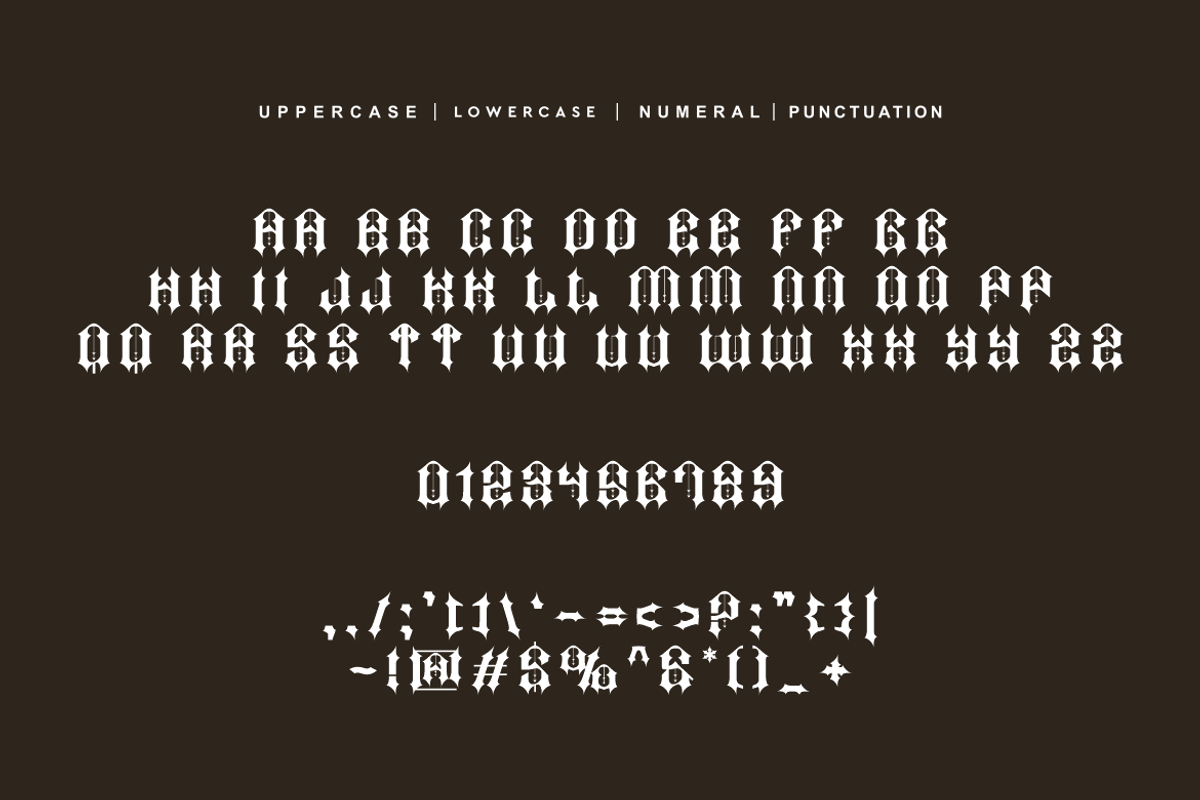 Gewas - Old English Font, a Blackletter Font by QR Design Studio (Photo 6 of 9)