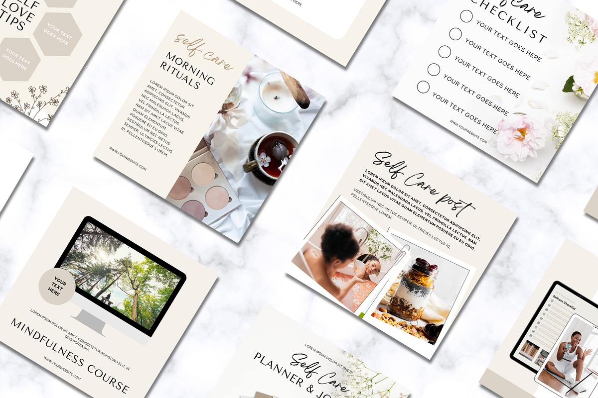 Wellness Instagram Post Templates, a Social Media Template by Social Assumptions (Photo 2 of 10)