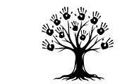 family handprint tree silhouette, an Illustration by Amazin_art (Thumbnail 9 of 29)