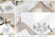 Antique Vintage Monogram Initial M, an Object Graphic by Antique Monograms (Thumbnail 2 of 4)