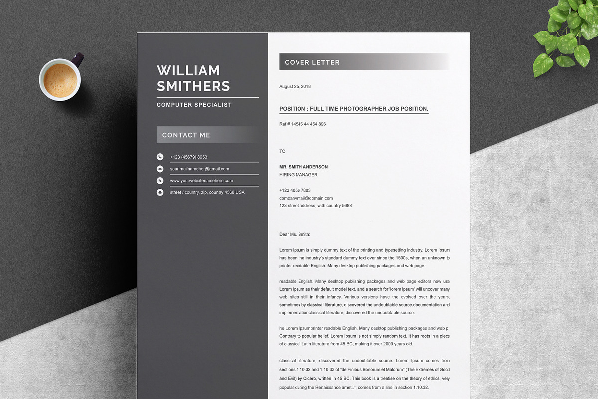Resume Template, a Resume Template by ResumeInventor (Photo 4 of 6)