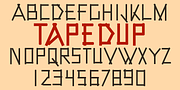 TapedUp, a Font by Ingrimayne Type (Thumbnail 6 of 7)