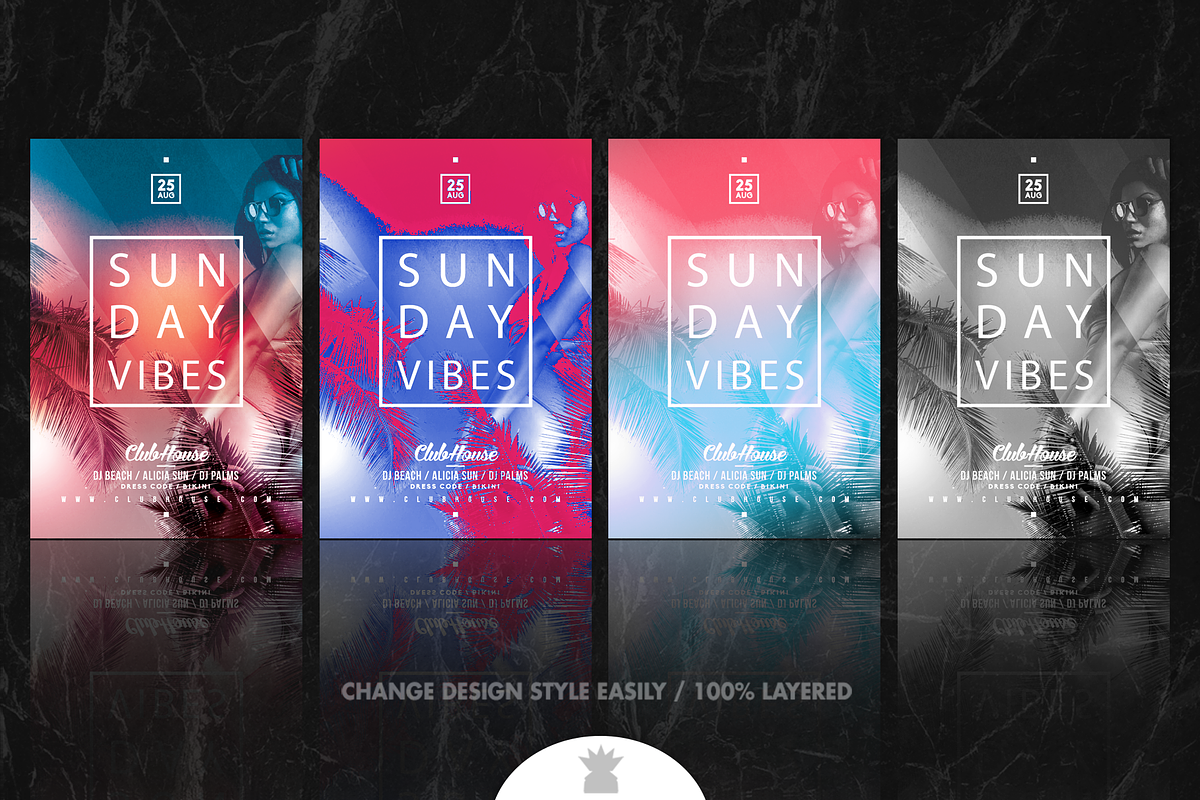 SUN DAY Flyer Template, a Flyer Template by OVNI-TEMPLATES (Photo 3 of 4)