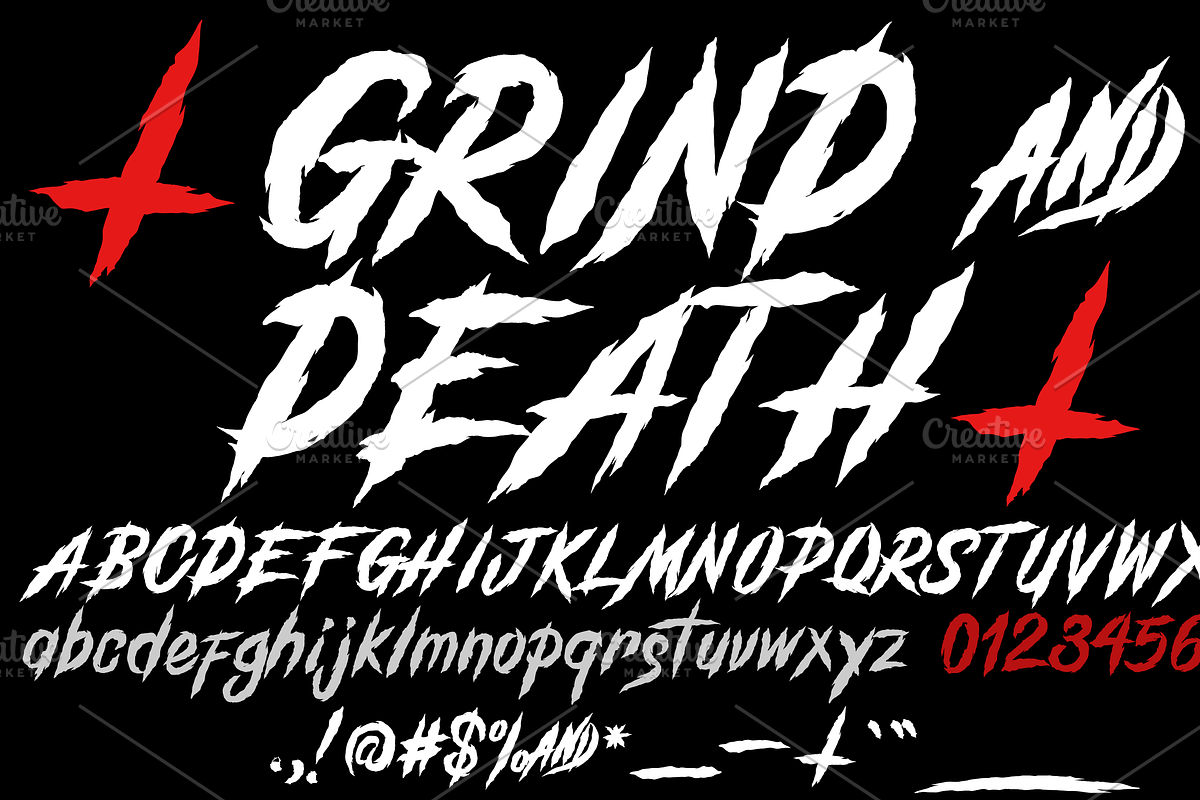 Grind and Death Typeface preview 2