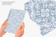 blue floral seamless pattern, a Pattern Graphic by Pink Studio Art (Thumbnail 4 of 4)