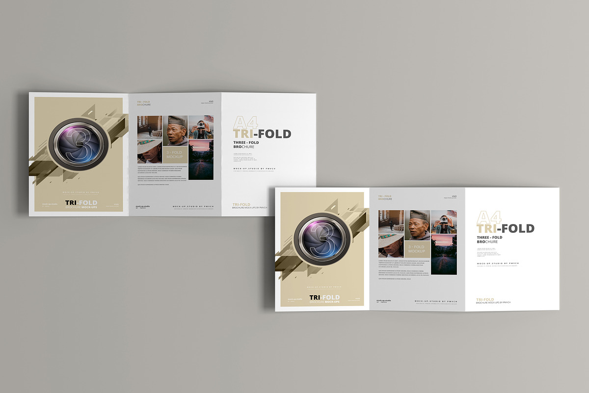 165 Brochure Mock-ups Big Bundle, a Print Template by pmvch (Photo 112 of 170)
