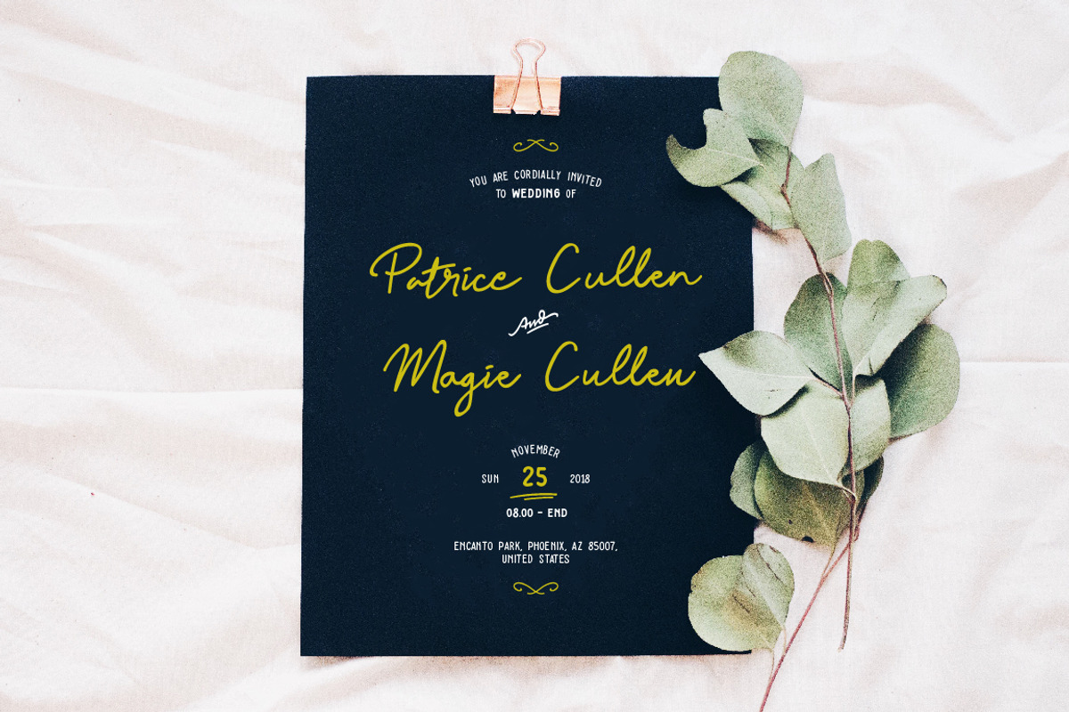 Baysoir - handwritten signature font preview 6