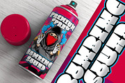 Square Spray Graffiti Font, a Blackletter Font by Blankids Studio (Thumbnail 3 of 6)