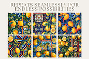 10 Bold Lemons Seamless Patterns, a Pattern Graphic by Inknfolly (Thumbnail 2 of 6)