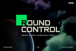 Round Control Display Typeface