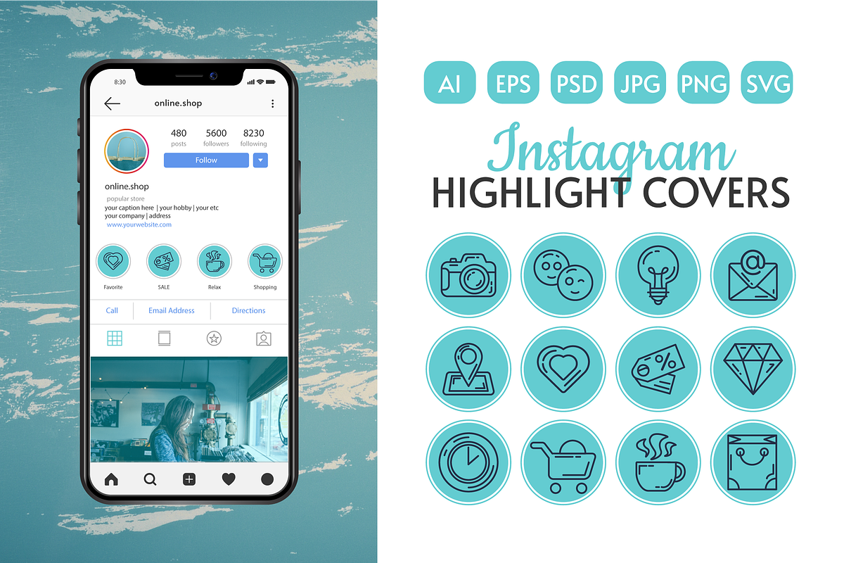 Business Instagram Highlight Cover, an Object Graphic by barsrsind