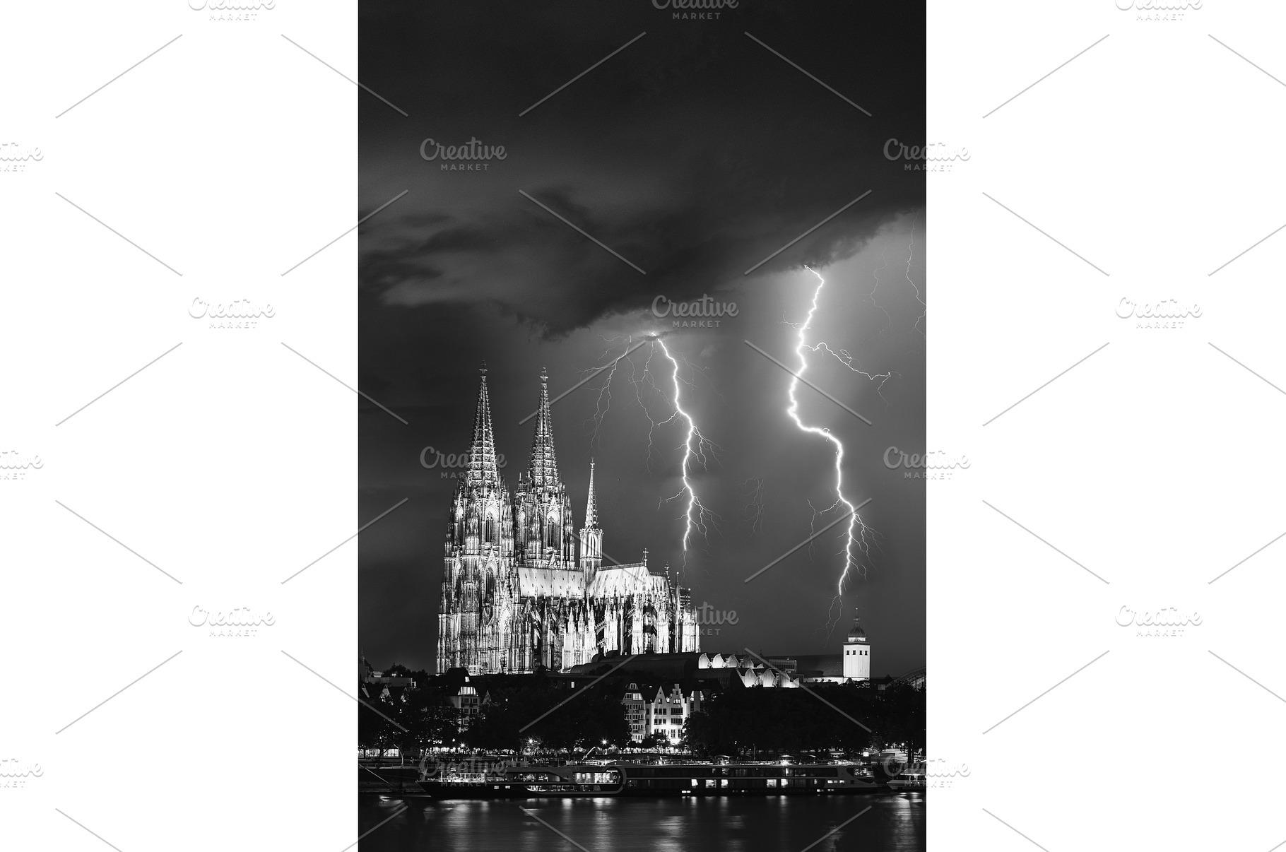 Cologne, Germany. thunder flash in, an Architecture Photo by Our Amazing World