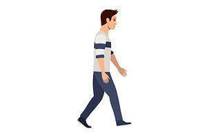 Animated sequence of a man, an Illustration by Things for designers
