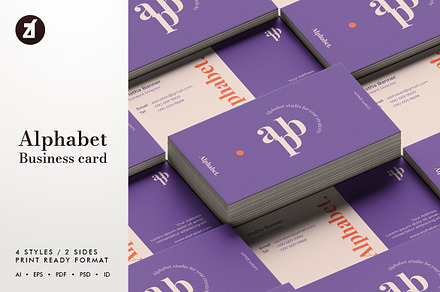 Alphabet - Business card template, a Business Card Template by Chanut is industries