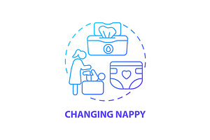 Changing Nappy Blue Icon