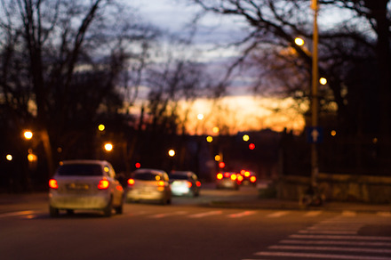Cars containing lights, car, and banner