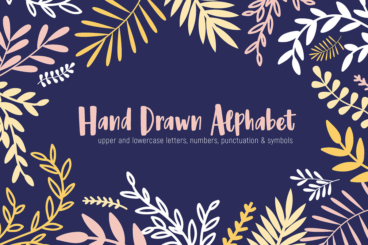 Hand drawn alphabet