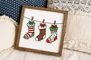Christmas stockings PNG, an Illustration by Libby Wishes (Thumbnail 4 of 6)