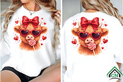 Valentine Coquette Png, Highland Cow, an Illustration by Craft Nest (Thumbnail 4 of 6)