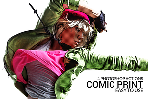 Comic Print Actions