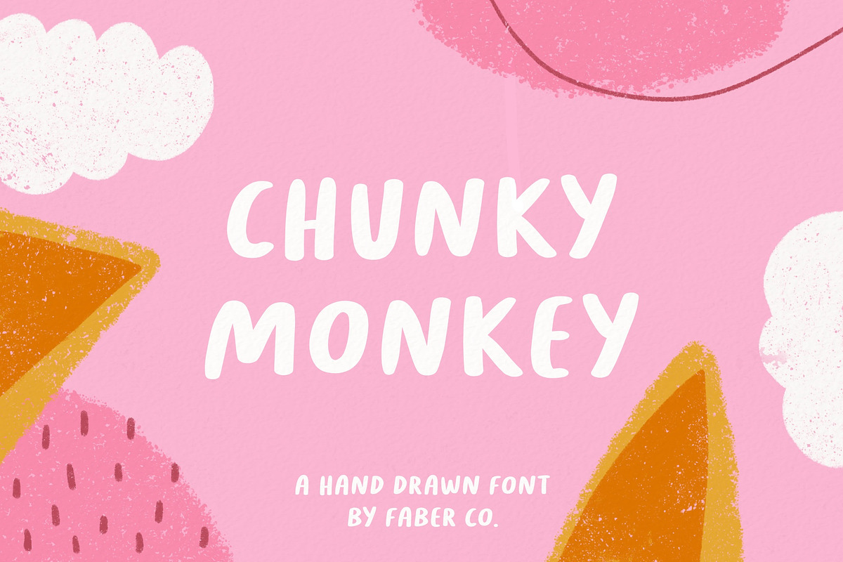 Chunky Monkey | Handwritten Font, a Font by Faber Co. (Photo 1 of 6)