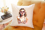 Leopard Print Summer Girl Clipart, an Illustration by Sublimation Artist (Thumbnail 6 of 6)