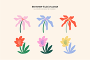 Hand drawn Modern Flowers, a Decorative Illustration by polinestudio (Thumbnail 8 of 8)