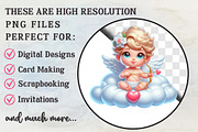 Cupid & Arrow Clipart Valentine PNG, an Illustration by RobertsArt (Thumbnail 2 of 6)